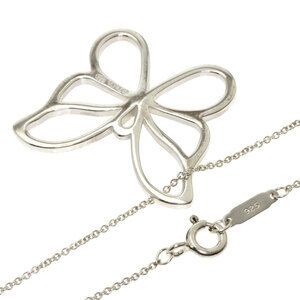Tiffany Butterfly Motif Necklace Silver